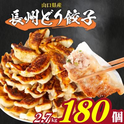 ふるさと納税 下関市 訳あり 長州どり餃子 12粒×15パック(180粒) 国産餃子 冷凍 小分けパック IB016 | 