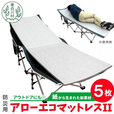 ふるさと納税 東白川村 アローエコマットレス2 防災用品 防寒グッズ 断熱シート 使い捨て 防災 防災マット 防災グッズ