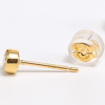 ふるさと納税 甲府市 K18 Dカラー 計 0.3ct フクリン ダイヤ ピアス