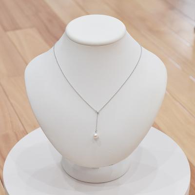 ふるさと納税 天草市 あこや真珠 ホワイトピンク 7.5 - 8mm 1粒 ネックレス Yスタイル _S085-397_1
