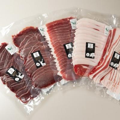 ふるさと納税 東広島市 ジビエ　栄肉　猪鹿しゃぶしゃぶ食べ比べセット | 