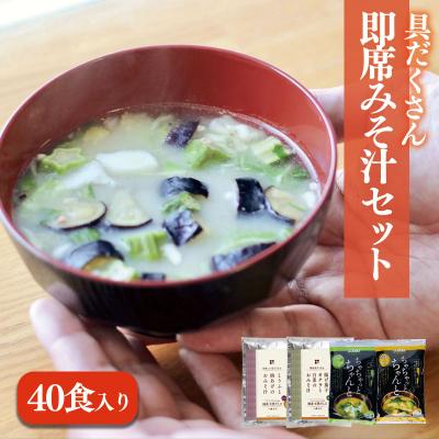 ふるさと納税 松前町 具だくさん即席みそ汁セット(40食入り) ギノーみそ[GNM0051]