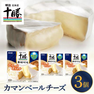 ふるさと納税 芽室町 明治北海道十勝チーズ カマンベールチーズ 90g×3パック me003-111c
