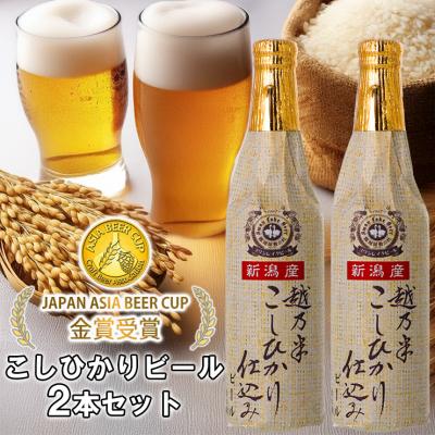 ふるさと納税 阿賀野市 ビール スワンレイクビール 金賞受賞入り こしひかり仕込みビール2本セット 阿賀野市 新潟県 阿賀野