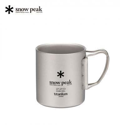 ふるさと納税 三条市 スノーピーク チタンダブルマグ 220