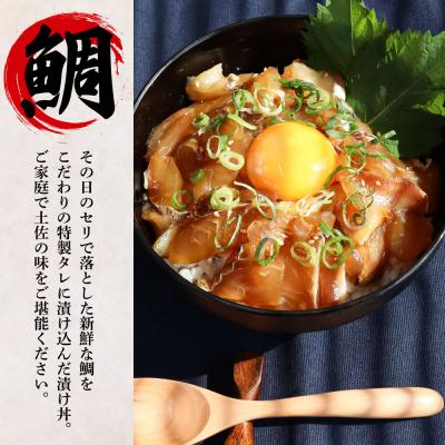 ふるさと納税 田野町 【四国一小さなまち】訳あり鯛の漬け丼 80g&マグロのネギトロ 70g×各10P |  | 01