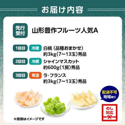 ふるさと納税 大江町 ≪先行受付≫ 山形豊作フルーツ人気A【定期便全3回】 060-T02_2
