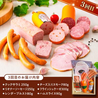 ふるさと納税 糸島市 【全3回定期便】バラエティ定期便 (ウインナー/ハム/生ウインナー/生ハム)[AAC009] |  | 03