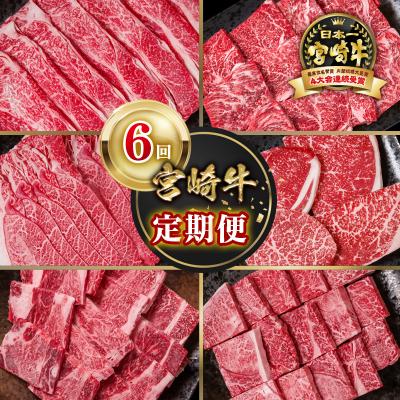 ふるさと納税 西都市 宮崎牛6回定期便A4等級以上 焼肉&amp;ステーキ&amp;スライス&amp;サイコロステーキya[2949]