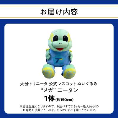 ふるさと納税 大分市 大分トリニータ公式マスコットぬいぐるみ「“メガ”ニータン」_R09005_3