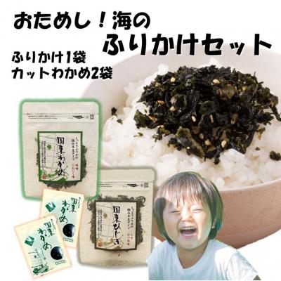 ふるさと納税 国東市 ご飯が進む海のふりかけお試しセット( わかめ or ひじき &amp; 乾燥カットわかめ 2袋)_2515R
