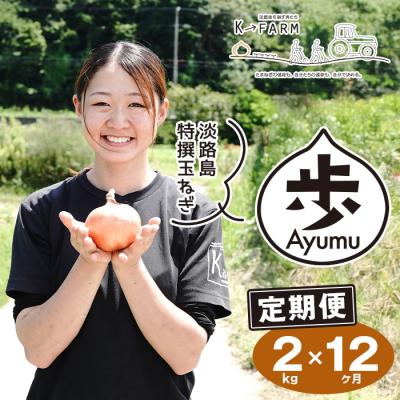 ふるさと納税 淡路市 [定期便12ヶ月]淡路島たまねぎ 歩-AYUMU- 2kg