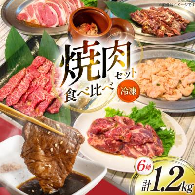 ふるさと納税 砂川市 焼肉セット 6種 食べ比べ 200g×6種 計1.2kg [焼肉銀座園 12260736]