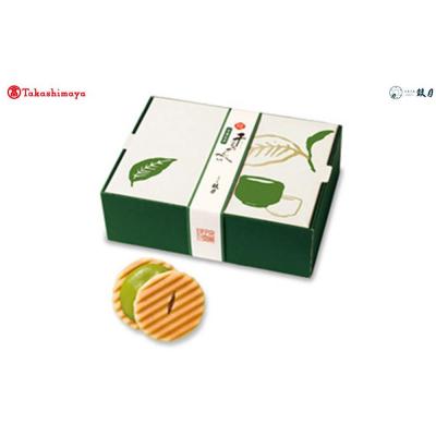 ふるさと納税 京都市 [高島屋選定品][鼓月]姫千寿せんべい 有機抹茶 12枚入り