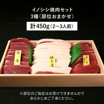 ふるさと納税 糸島市 【ジビエ】イノシシ 3種 焼肉セット(部位おまかせ)450g 2、3人前[AUF005] ジビエ 猪 |  | 02