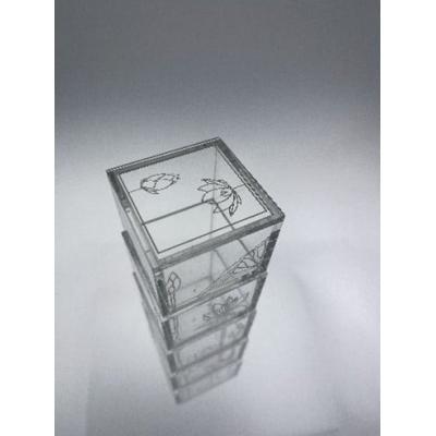 ふるさと納税 世田谷区 [TOMONARI]アクリル升 mas/mas(マスマス)0.3合 5個セット LOTUS 蓮