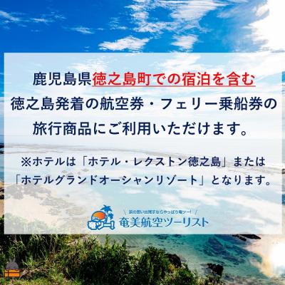 ふるさと納税 徳之島町 奄美航空ツーリスト徳之島営業所 旅行ギフト券(3,000円分)