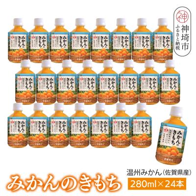 ふるさと納税 神埼市 みかんのきもち 280ml ペットボトル×24本入り(H116227)