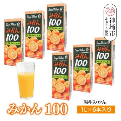ふるさと納税 神埼市 みかん100 1L×6本入り(H116228)