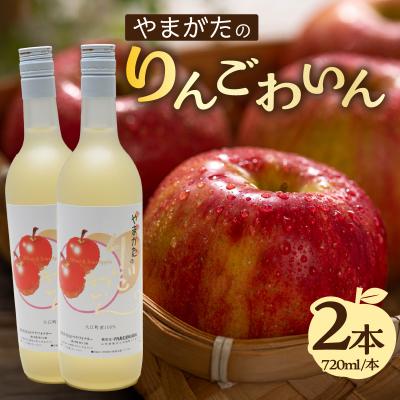 りんご ふるさと納税 大江町 やまがたのりんごわいん 720ml×2本 061-001