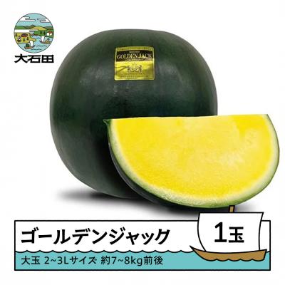 ふるさと納税 大石田町 大玉 すいか 大玉 ゴールデンジャック 2~3Lサイズ×1玉 2026年産 令和8年産 山形県産