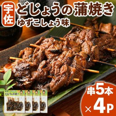 ふるさと納税 宇佐市 どじょうの蒲焼き 柚子こしょう味 (串5本×4P) [102200701][観光館 文福]