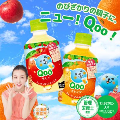 ふるさと納税 恵庭市 【定期便:全5回】ミニッツメイド Qoo りんごPET 280ml×24本【380083】