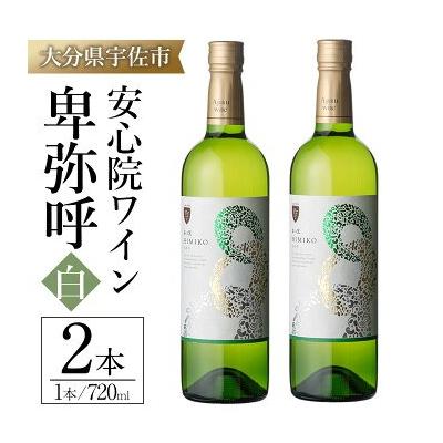ふるさと納税 宇佐市 安心院ワイン 卑弥呼 白(720ml×2本)[104303200][山添産業]