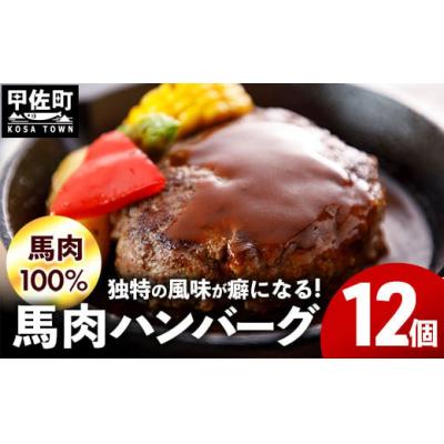 ふるさと納税 甲佐町 [馬肉100%]馬肉ハンバーグ 150g×12個[ZA]