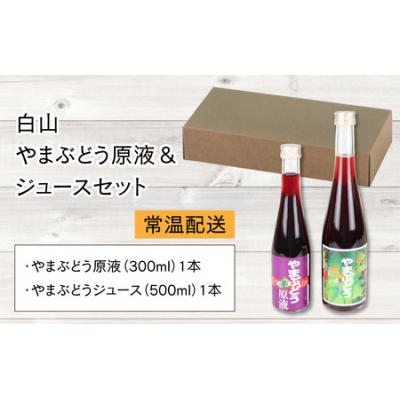 ふるさと納税 大野市 【白山ワイナリー】白山やまぶどう原液&ジュース