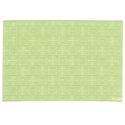 ふるさと納税 小牧市 お手入れ簡単!ビニール製ランチョンマット4枚セット 枡(ます)・グリーン[036T02-12]