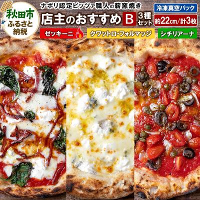 ふるさと納税 秋田市 店主のおすすめ3種セットB 計3枚|15_zpb-160101