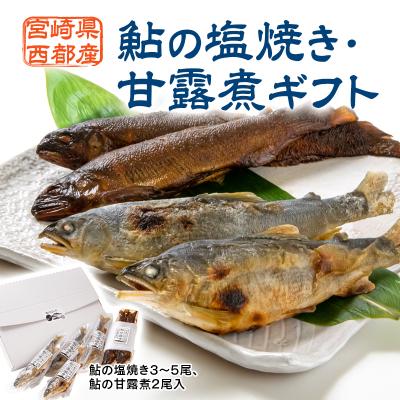 ふるさと納税 西都市 鮎の塩焼き・鮎の甘露煮(冷凍) 宮崎県西都市産鮎[2747]