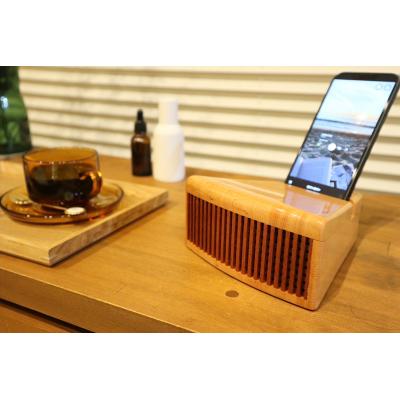 ふるさと納税 小牧市 木製iPhoneスタンドスピーカー (グリル開口部:縦タイプ)[127S05-01]