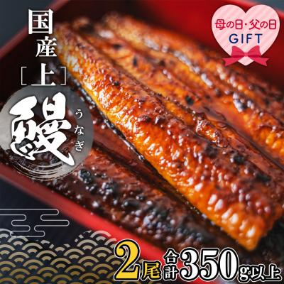 ふるさと納税 境町 [母の日までにお届け] 国産 うなぎ蒲焼き2尾 350g以上 鰻蒲焼