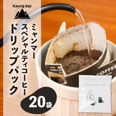 ふるさと納税 下呂市 [自家用]「Kaung day」 ミャンマースペシャルティコーヒー ドリップ 20パック[98-2]