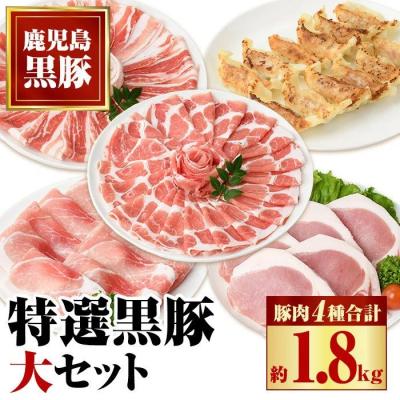 ふるさと納税 肝付町 特選黒豚大セット(合計約1.8kg)