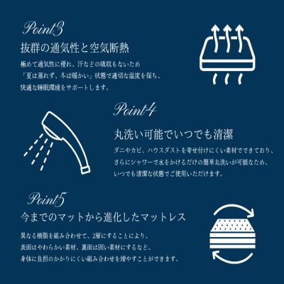 ふるさと納税 玖珠町 「Noble Leaf マットレス 」 セミダブル_2