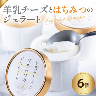 ふるさと納税 米沢市 羊乳 チーズ と はちみつ の ジェラート 6個 ( 1個 120ml )