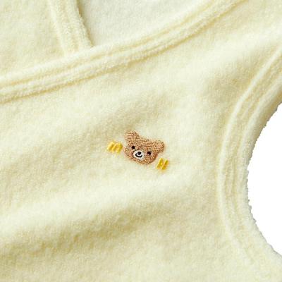 ふるさと納税 玖珠町 ミキハウス ベビー 無撚糸 パイルボーダー 胴着 ( 黄 ) |  | 03