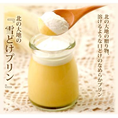 ふるさと納税 新ひだか町 北の大地の『雪どけプリン』 6個入り