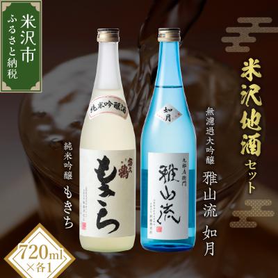 ふるさと納税 米沢市 米沢地酒セット[富久鶴] 720ml 2本 純米吟醸 無濾過大吟醸 各1本
