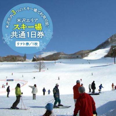 ふるさと納税 米沢市 米沢エリアスキー場 共通1日券 ( リフト券 ) | 