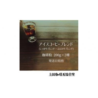ふるさと納税 飯能市 [上田珈琲豆焙煎堂]珈琲豆 アイスコーヒーブレンド 200g×2種 セット[粉]