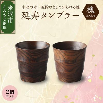 ふるさと納税 米沢市 延寿 タンブラー 2個セット 槐(えんじゅ)
