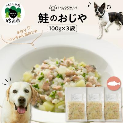 ふるさと納税 妙高市 ワンちゃん用 鮭のおじや 100g×3袋入