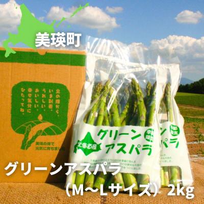 ふるさと納税 美瑛町 アスパラガス (M〜Lサイズ) 2kg[令和8年産先行受付!]黒木農場 [020-96]