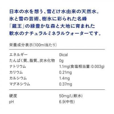ふるさと納税 蔵王町 5か月定期 水想い 蔵王連峰の雪どけ天然水 ラベルレス　500ml×42本【04301-0736】_3