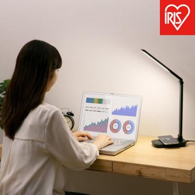 ふるさと納税 角田市 LEDデスクライトQi充電シリーズ 平置きタイプ 調光 LDL-QFD-B ブラック
