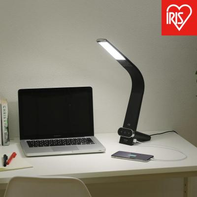 ふるさと納税 角田市 LEDデスクライトQi充電シリーズ 縦置きタイプ 調光・調色 LDL-QLDL-B ブラック